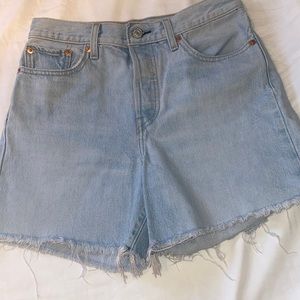 Levi’s denim wedgie shorts